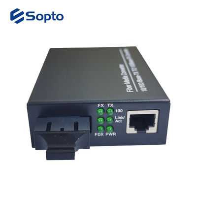 10/100M 1310nm Single Mode Fiber Media Converter SC Interface